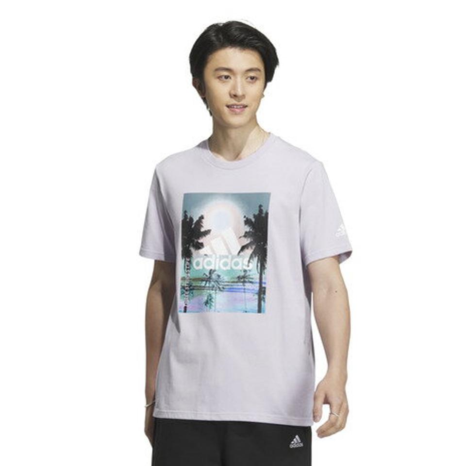 アディダス（adidas）（メンズ）半袖Tシャツ メンズ パームツリー レギュラーフィット IJG11-IK4283 IK4284 IK4285