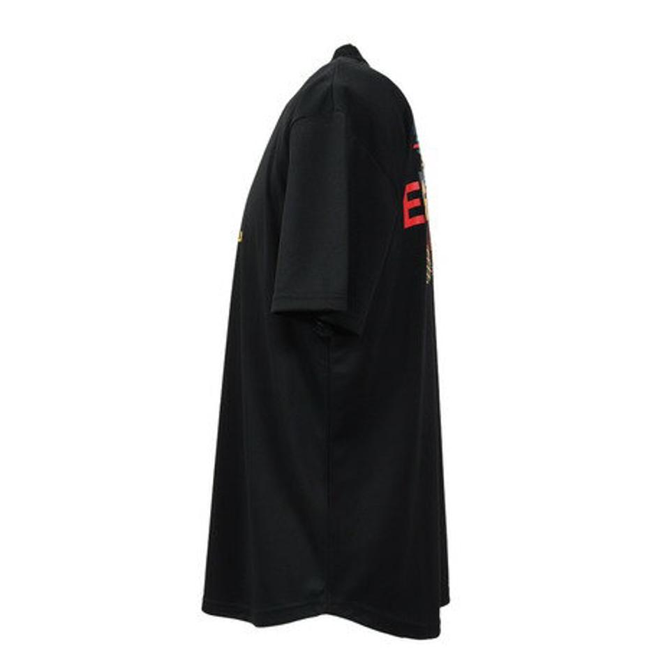 エゴザル（EGOZARU）（メンズ、レディース）バスケットボールウェア ワイドジオメトリックバックプリントTシャツ EZST-S2306