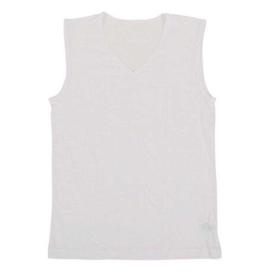 その他ブランド（OTHER BRAND）（メンズ）ドライプラス ノースリーブVネック アンダーシャツ 891PA0ASC6116WHT