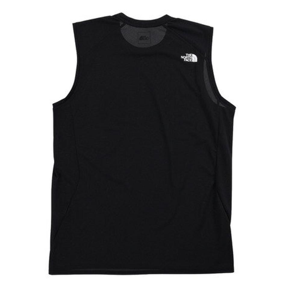 【10%OFFクーポン対象！6/11まで】ノースフェイス（THE NORTH FACE）（メンズ）ランニングウェア タンクトップ スリーブレスGTDロゴクルーシャツ NT12375 K