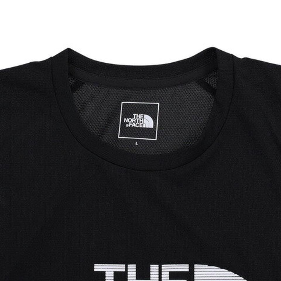 【10%OFFクーポン対象！6/11まで】ノースフェイス（THE NORTH FACE）（メンズ）ランニングウェア タンクトップ スリーブレスGTDロゴクルーシャツ NT12375 K