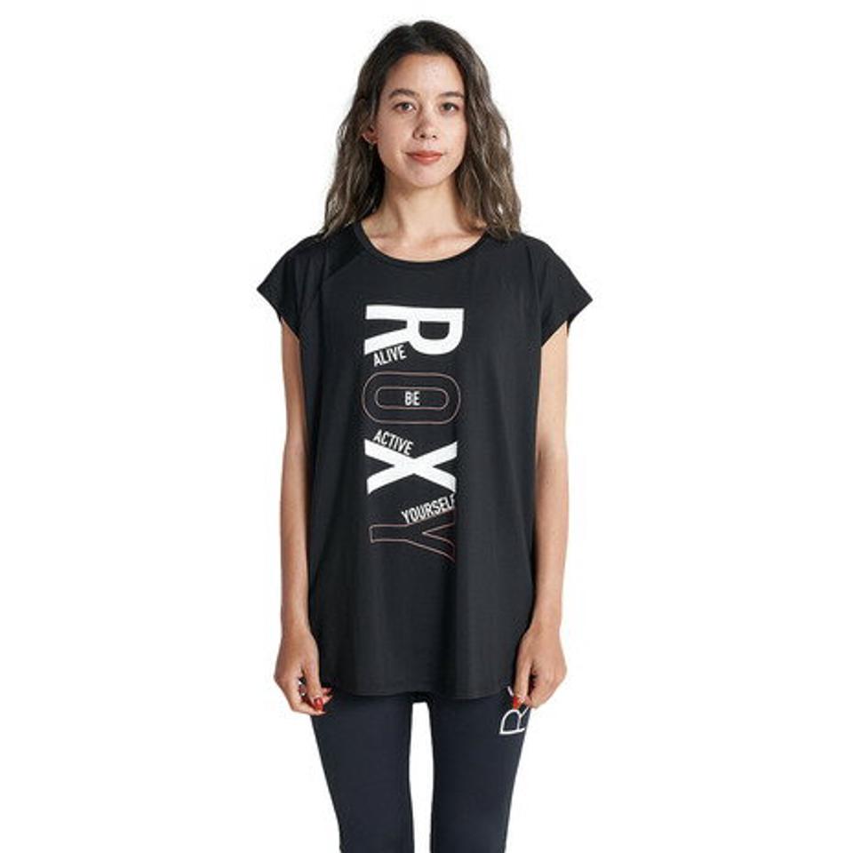 ロキシー（ROXY）（レディース）水陸両用 速乾 UVカット Tシャツ FAMILY 23SPRST231534BLK