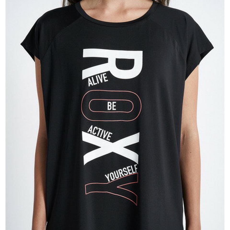 ロキシー（ROXY）（レディース）水陸両用 速乾 UVカット Tシャツ FAMILY 23SPRST231534BLK