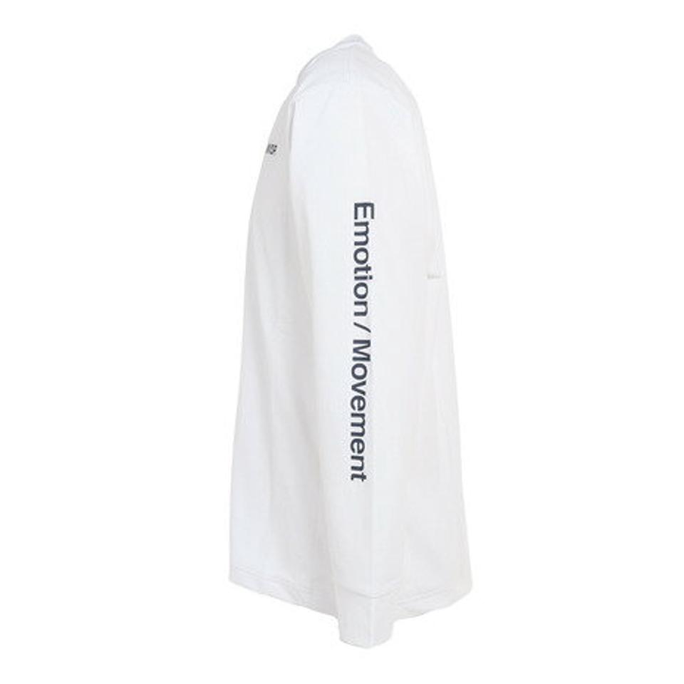 デサント（DESCENTE）（メンズ）長袖Tシャツ メンズ 白 SUNSCREENロゴ DMMVJB56 WH