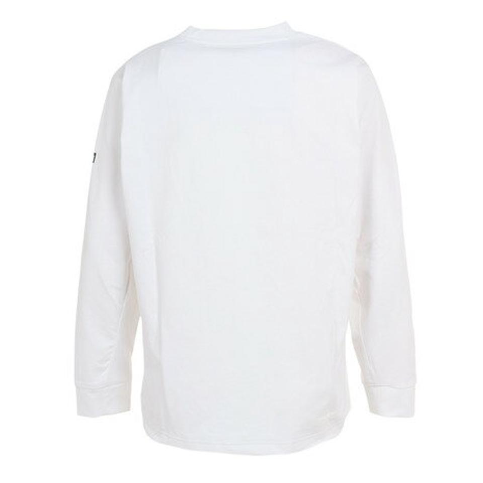 デサント（DESCENTE）（メンズ）長袖Tシャツ メンズ 白 SUNSCREENロゴ DMMVJB56 WH