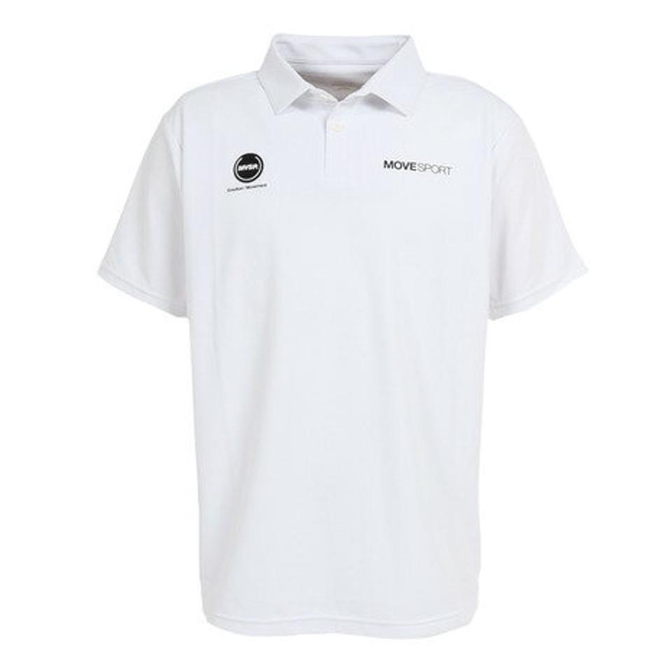 デサント（DESCENTE）（メンズ）半袖ポロシャツ メンズ SUNSCREEN ミニ鹿の子 バックロゴ DMMVJA72 WH