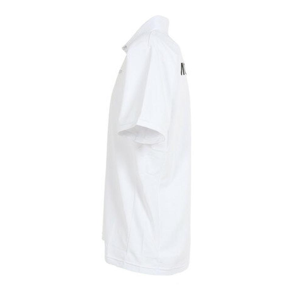 デサント（DESCENTE）（メンズ）半袖ポロシャツ メンズ SUNSCREEN ミニ鹿の子 バックロゴ DMMVJA72 WH