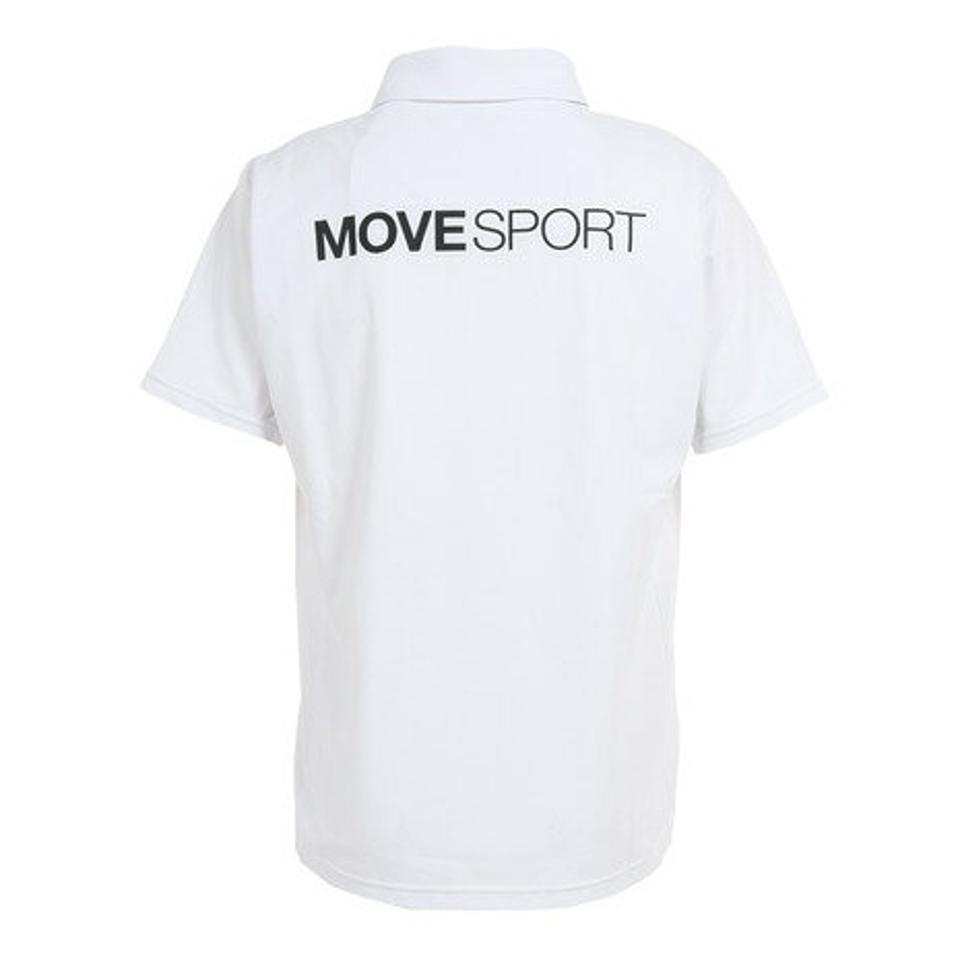 デサント（DESCENTE）（メンズ）半袖ポロシャツ メンズ SUNSCREEN ミニ鹿の子 バックロゴ DMMVJA72 WH