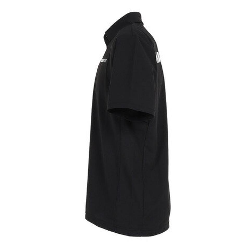 デサント（DESCENTE）（メンズ）半袖ポロシャツ メンズ SUNSCREEN ミニ鹿の子 バックロゴ DMMVJA72 BK