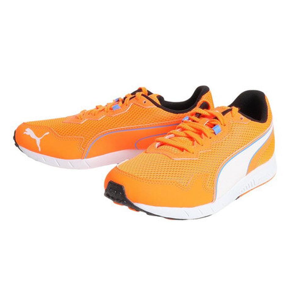 プーマ（PUMA）（キッズ）ジュニア ランニングシューズ スピードモンスター PL オレンジ 19536414 スニーカー トレーニング スポーツ 部活 クッション性 軽量
