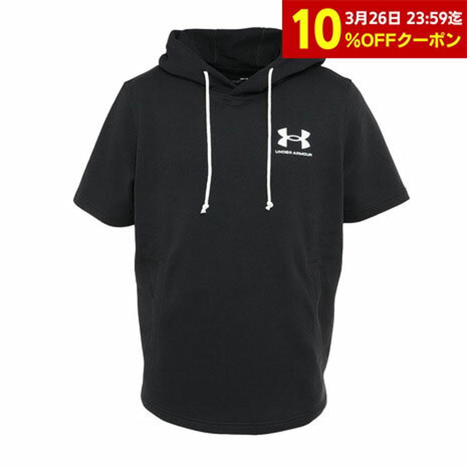アンダーアーマー（UNDER ARMOUR）（メンズ）半袖シャツ メンズ ライバルテリー フーディー 1370396 001 ドライ 速乾