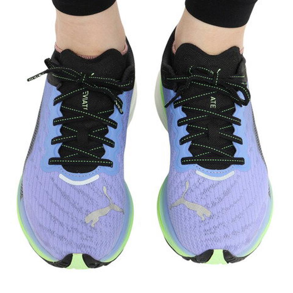 プーマ（PUMA）（レディース）ランニングシューズ ウィメンズ ディヴィエイト ニトロ 2 ブルー パープル 37685510 スニーカー ジョギング トレーニング 軽量