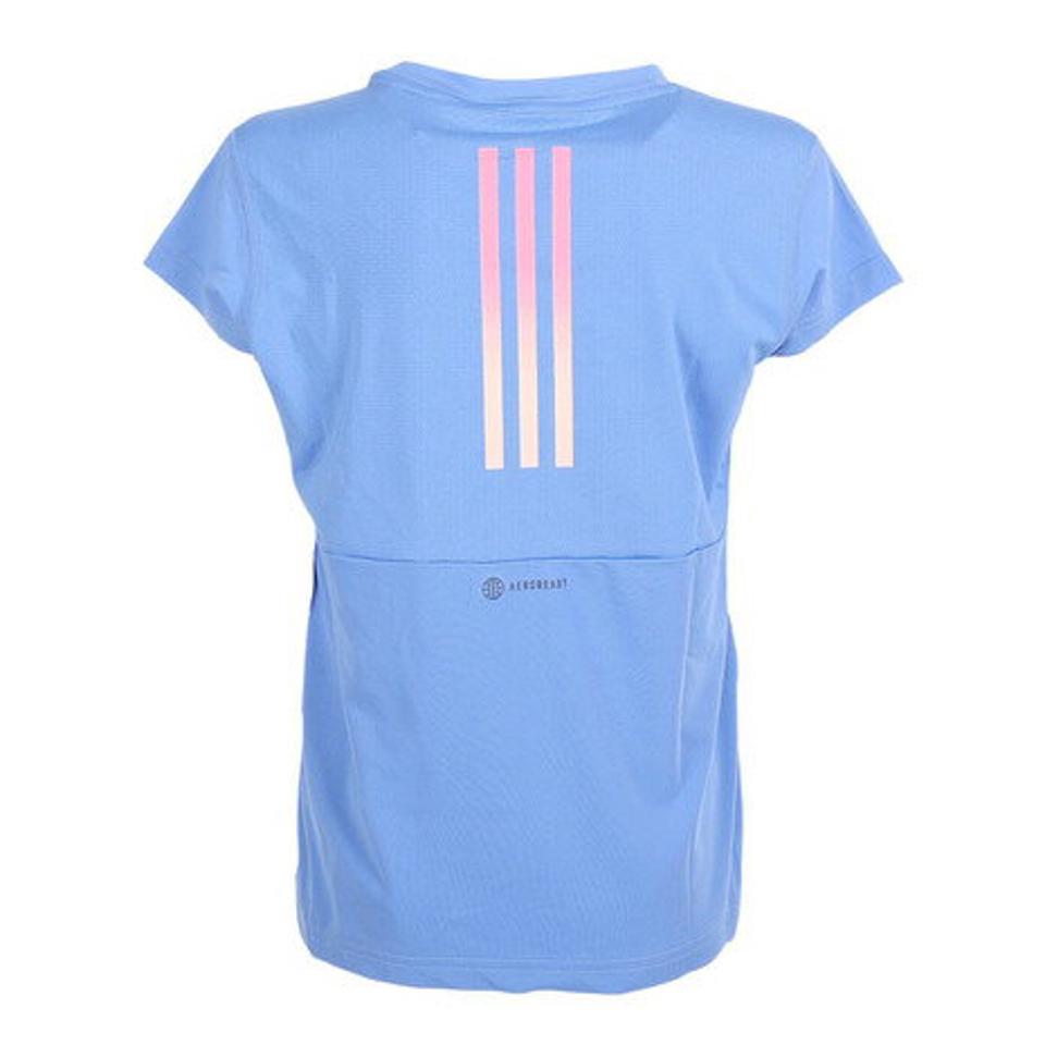 アディダス（adidas）（キッズ）ジュニア トレーニング AEROREADY スリーストライプス Tシャツ ECJ16-IC0355