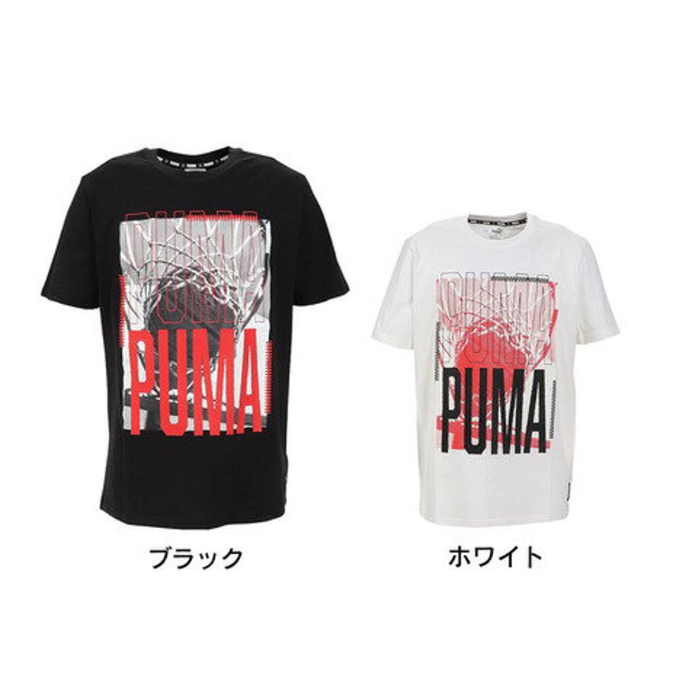 プーマ（PUMA）（メンズ）バスケットボールウェア HOOPS グラフィック 半袖Tシャツ 62027901 62027902