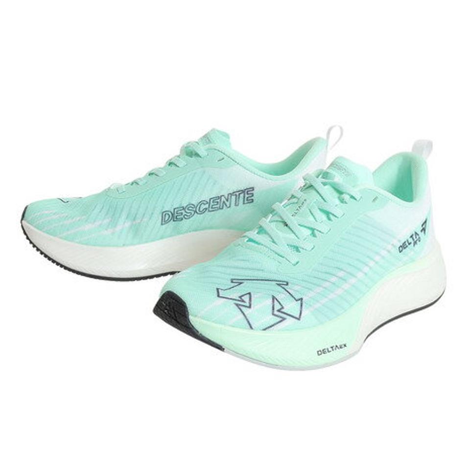 デサント（DESCENTE）（メンズ）ランニングシューズ デルタプロテンポ SO123RRN12 スニーカー トレーニング レース クッション