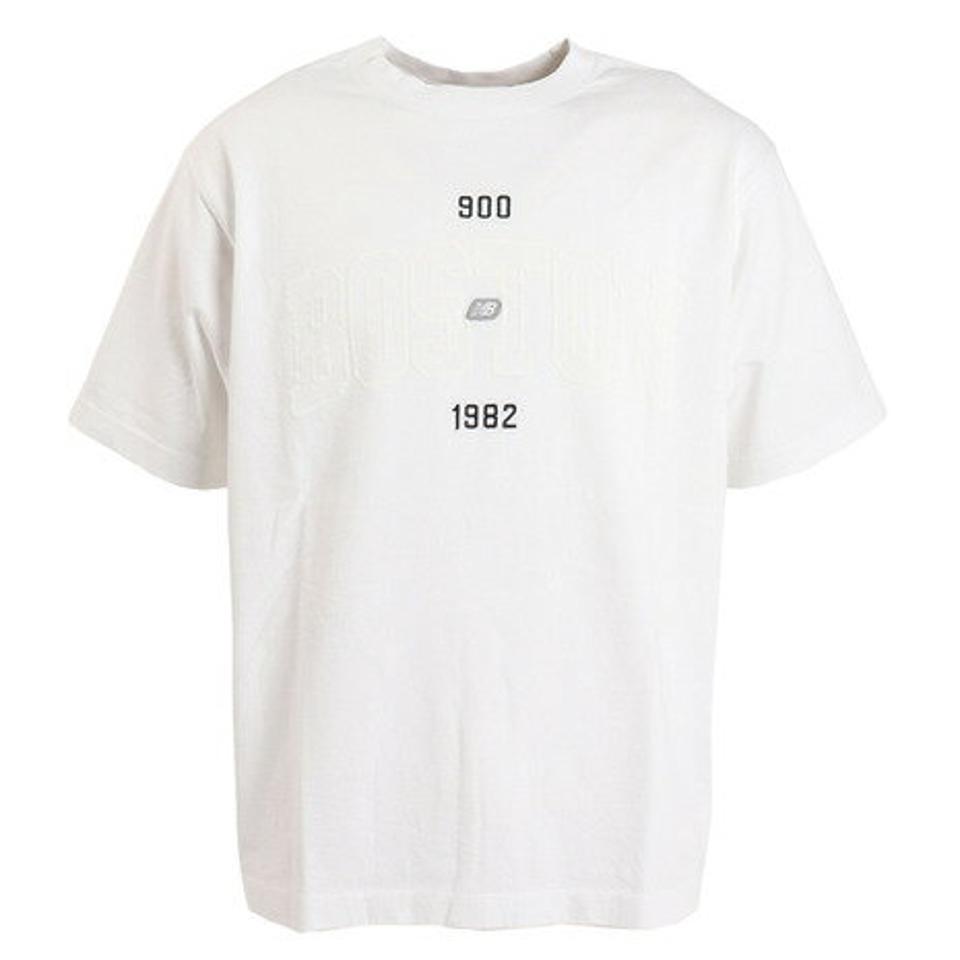 ニューバランス（new balance）（メンズ）半袖Tシャツ メンズ 900 ボストンロゴプリントTシャツ AMT35149WT