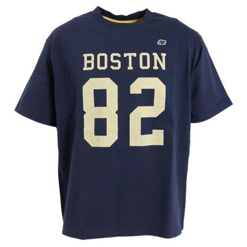 ニューバランス（new balance）（メンズ）半袖Tシャツ メンズ 900 ボストン82 ロゴプリントTシャツ AMT35148PGM
