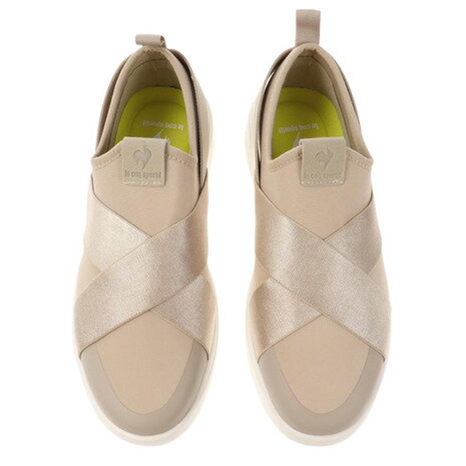 ルコック スポルティフ（le coq sportif）（レディース）スニーカー ラ ローヌ DBSP QL3VJC06 スポーツ シューズ ダブル ベルト スリッポン 軽量