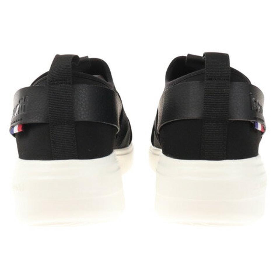 【6/5 24h限定 エントリー＆対象4店舗買い回りで最大P10倍！】ルコック スポルティフ（le coq sportif）（レディース）スニーカー ラ ローヌ DBSP ブラック QL3VJC06BK スポーツ シューズ ダブル ベルト スリッポン 軽量