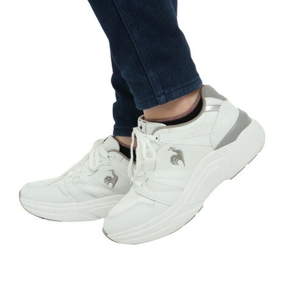 ルコック スポルティフ（le coq sportif）（レディース）スニーカー LCS ブローニュ ホワイト QL3VJC01WH タウン スポーツ シューズ 消臭 軽量 厚底 通勤 通学