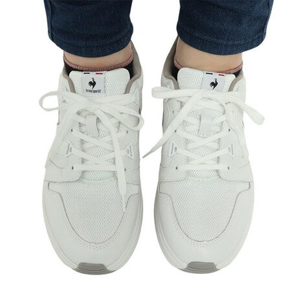 ルコック スポルティフ（le coq sportif）（レディース）スニーカー LCS ブローニュ ホワイト QL3VJC01WH タウン スポーツ シューズ 消臭 軽量 厚底 通勤 通学
