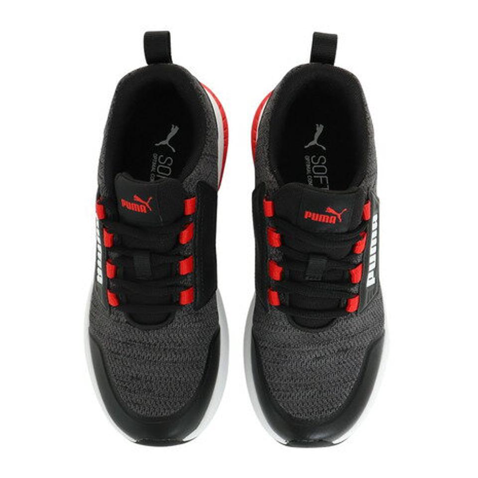 プーマ（PUMA）（キッズ）ジュニアスニーカー エボルブ ストリート ブラック 38913702 ボーイズ スポーツシューズ 通気性 通学 登校 運動靴