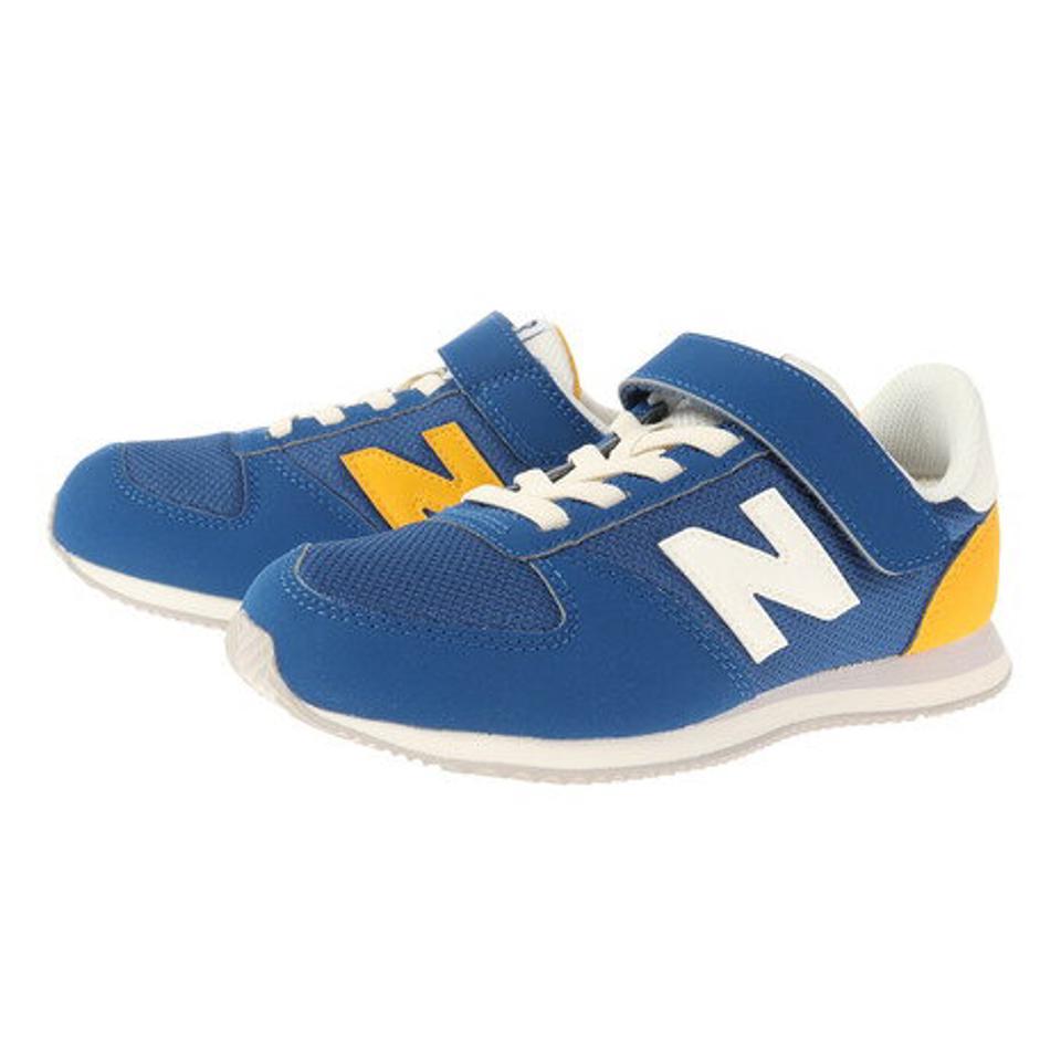 ニューバランス（new balance）（キッズ）ジュニアスニーカー 420M ブルー YV420MJAW スポーツ シューズ ベルクロ マジックテープ 登校 運動靴