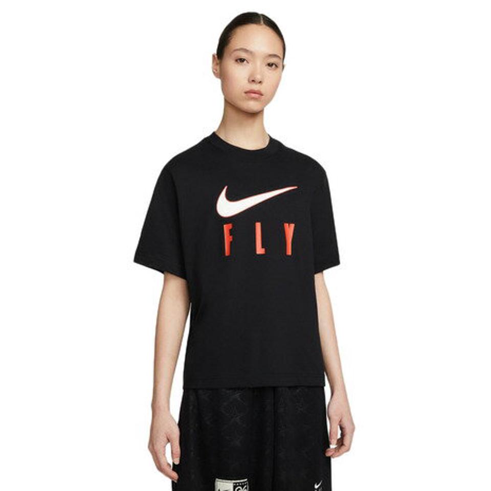 ナイキ（NIKE）（レディース）ウィメンズ ドライフィット スウッシュ フライ ボクシー S/S Tシャツ FB2583-010