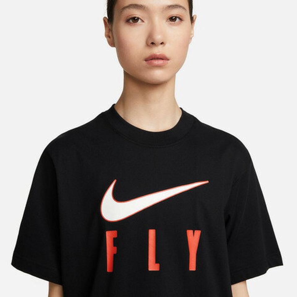 ナイキ（NIKE）（レディース）ウィメンズ ドライフィット スウッシュ フライ ボクシー S/S Tシャツ FB2583-010