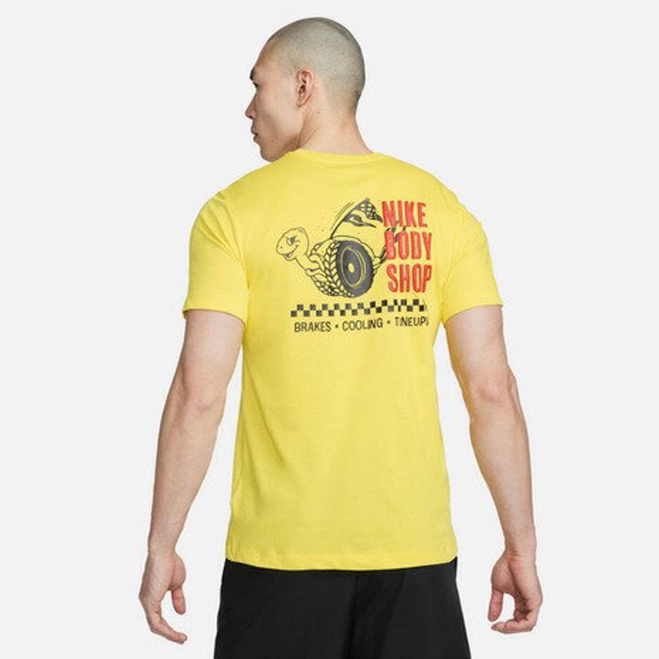 ナイキ（NIKE）（メンズ）半袖Tシャツ メンズ ドライフィット フィットネス Tシャツ FD0127-765 イエロー