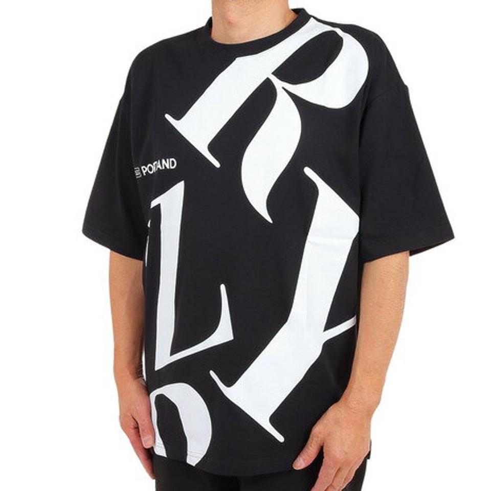 ライズ（RYZ）（メンズ）半袖Tシャツ メンズ TYPO RZ10CD23SS0008 BLK