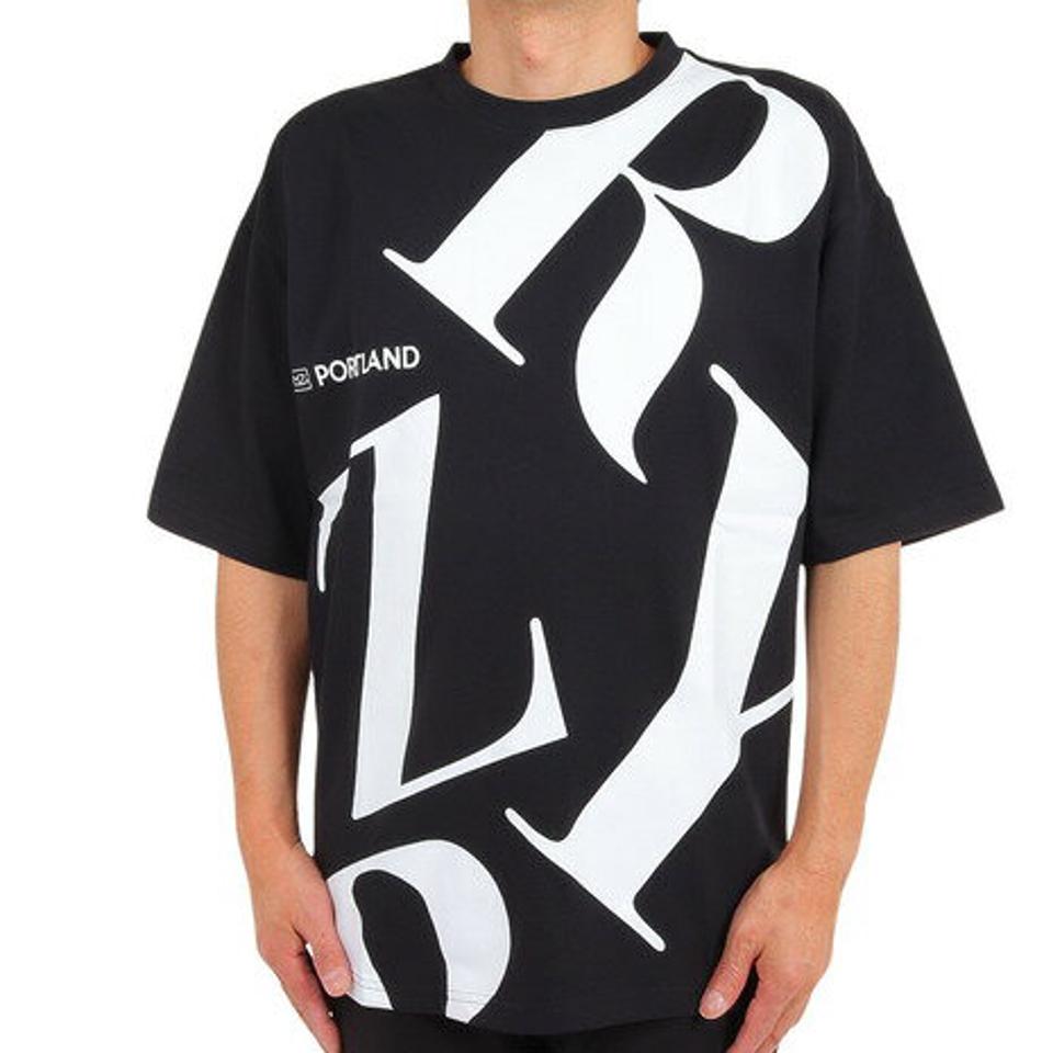 ライズ（RYZ）（メンズ）半袖Tシャツ メンズ TYPO RZ10CD23SS0008 BLK