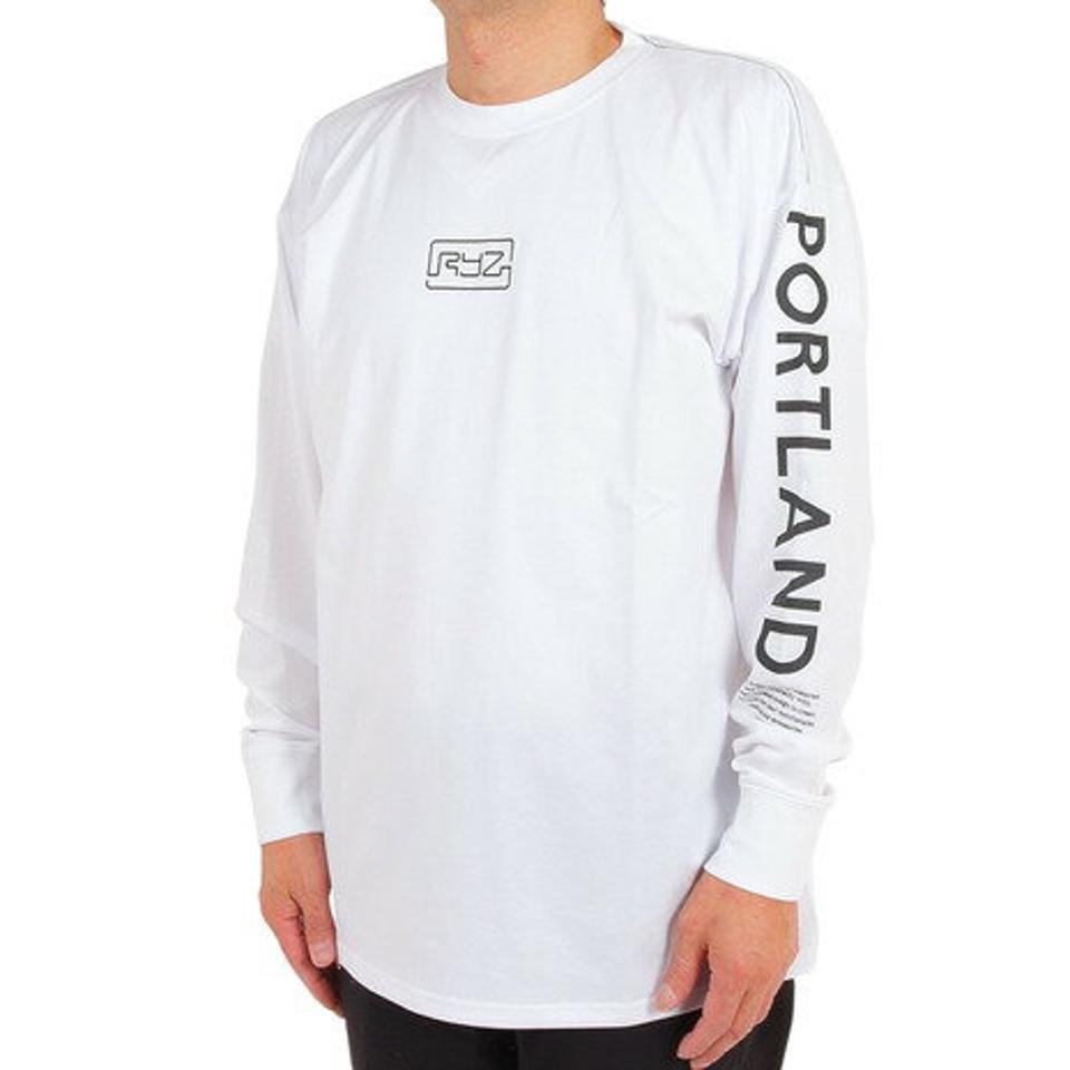 ライズ（RYZ）（メンズ）長袖Tシャツ メンズ RZ10CD23SS0002 WHT