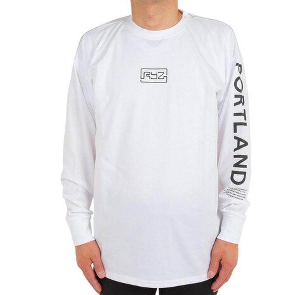 ライズ（RYZ）（メンズ）長袖Tシャツ メンズ RZ10CD23SS0002 WHT