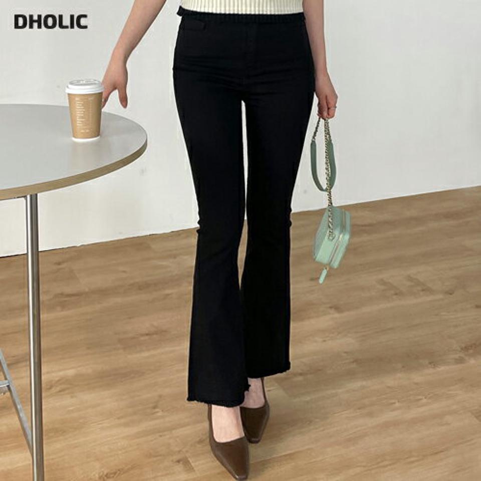 カットオフフレアパンツ・t00878 レディース 【pt】パンツ ロング丈 単色 無地 シンプル ベーシック カットオフ フレア スリム 細身 タイト 春 夏 秋 冬 かわいい 可愛い カジュアル フェミニン 韓国ファッション