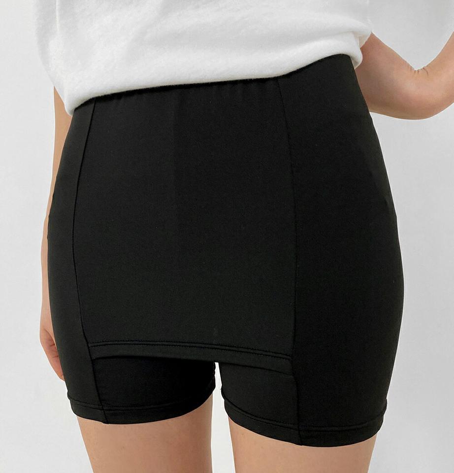 レイヤード風インナーパンツ・t00564 レディース 【acc】インナーパンツ スパッツ インナー 下着 レイヤード風 単色 無地 シンプル ベーシック 便利 安心 韓国ファッション