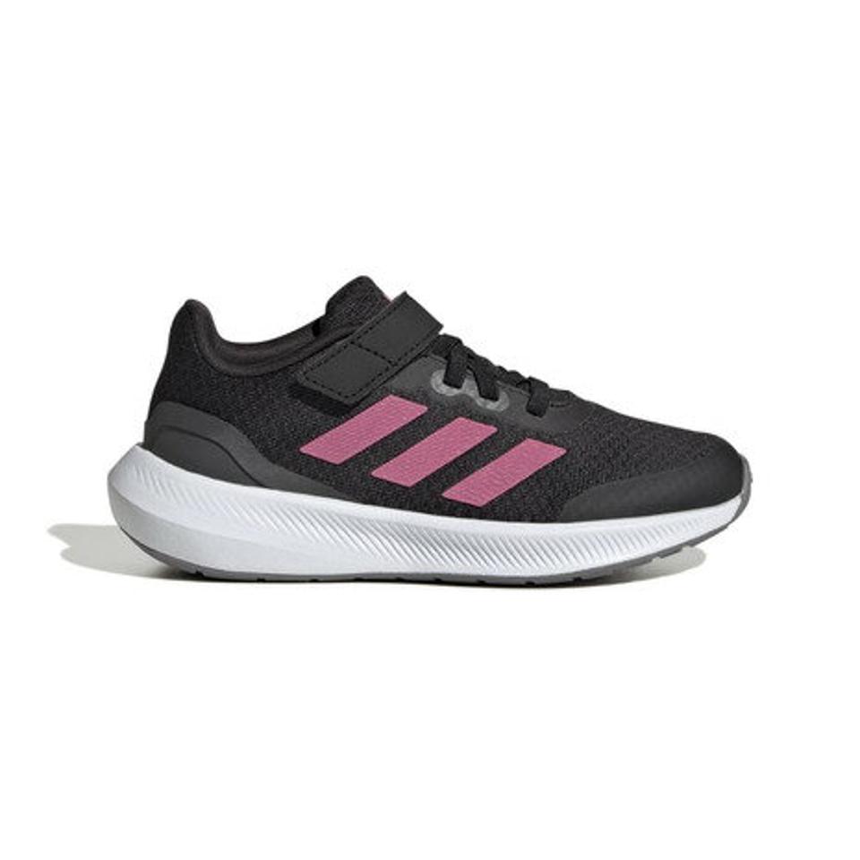 アディダス（adidas）（キッズ）ジュニア スポーツ シューズ コアファイト 2.0 EL K ブラック HP5875 ランファルコン 3 スニーカー 伸縮レース ベルクロ