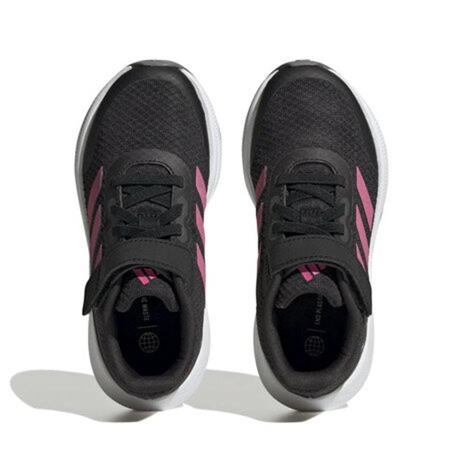 アディダス（adidas）（キッズ）ジュニア スポーツ シューズ コアファイト 2.0 EL K ブラック HP5875 ランファルコン 3 スニーカー 伸縮レース ベルクロ