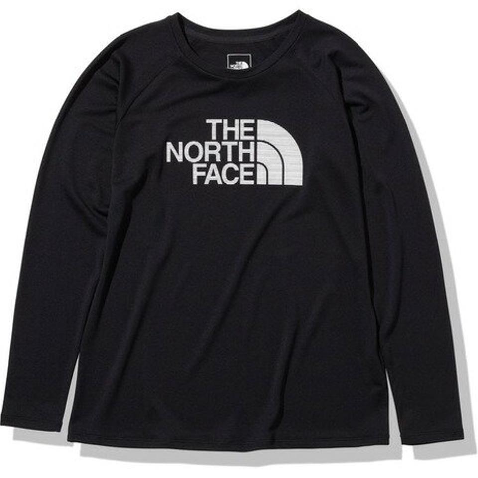 ノースフェイス（THE NORTH FACE）（レディース）ロングスリーブGTDロゴクルーシャツ NTW12377 K