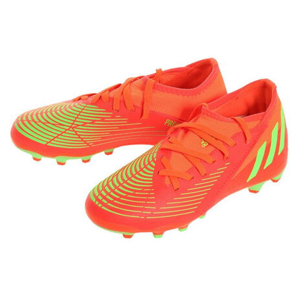 【10/15 24h限定 エントリー＆対象3店舗買い回りで最大P10倍！】アディダス（adidas）（キッズ）ジュニアサッカースパイク 土・人工芝グラウンド用 サッカーシューズ プレデター エッジ3 HG/AG J GV8506
