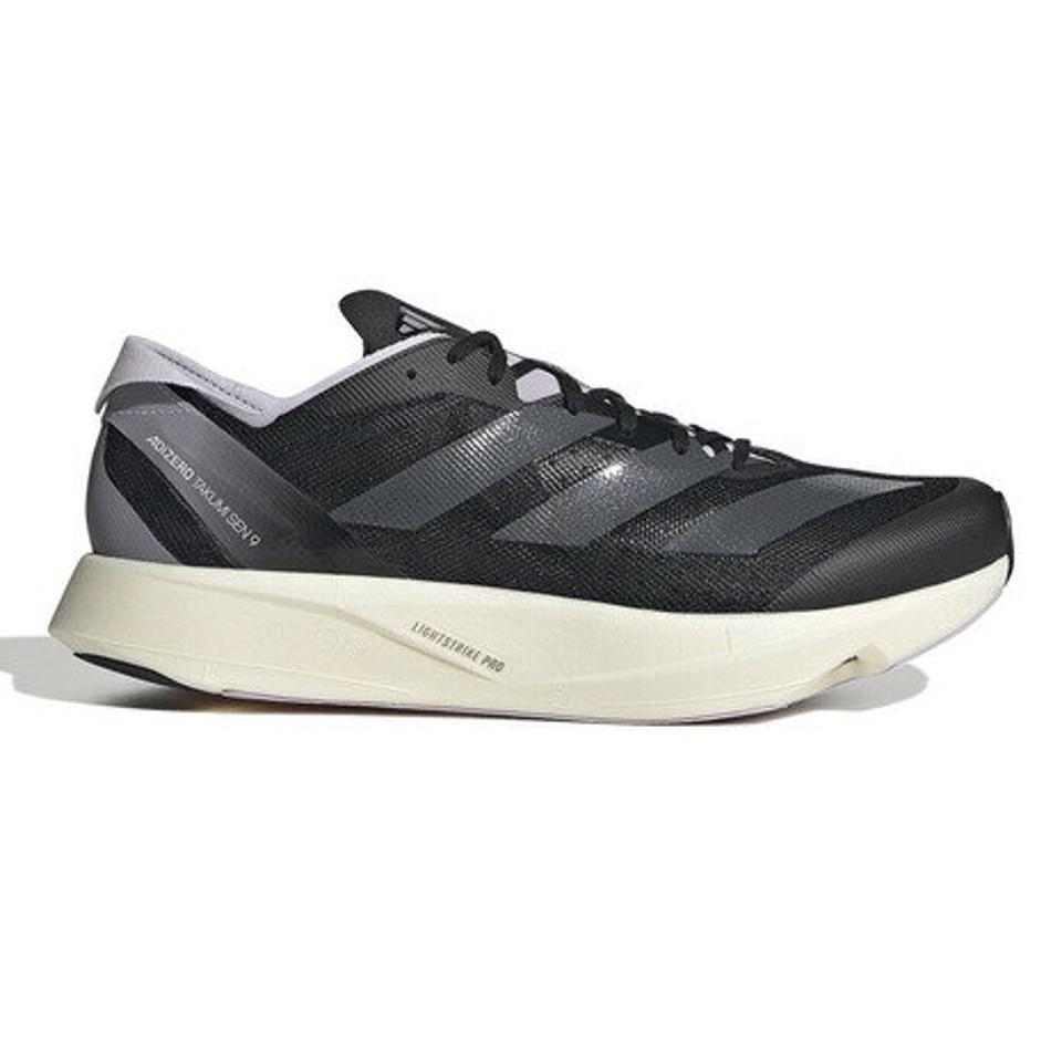 【20％OFFクーポン！3/26まで】アディダス（adidas）（メンズ）ランニングシューズ アディゼロ TAKUMI SEN 9 ブラック HR0114 スニーカー トレーニング ジョギング 軽量 駅伝 部活 マラソン