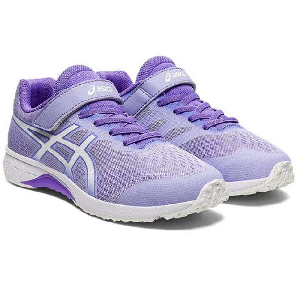 アシックス（ASICS）（キッズ）ジュニア シューズ レーザー ビーム RH-MG ラベンダー 1154A155.500 スニーカー ランニング ベルクロ ベルト付き 消臭 白底