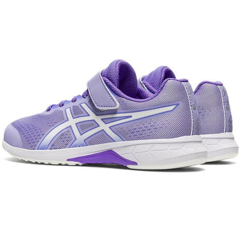 アシックス（ASICS）（キッズ）ジュニア シューズ レーザー ビーム RH-MG ラベンダー 1154A155.500 スニーカー ランニング ベルクロ ベルト付き 消臭 白底