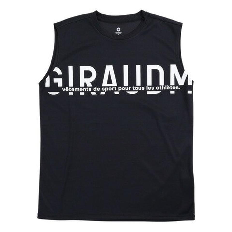 【2点10%OFFクーポン対象！8/10まで】ジローム（GIRAUDM）（メンズ）タンクトップ メンズ ドライプラス メッシュ CT3S0018-TR863-GRES BLK