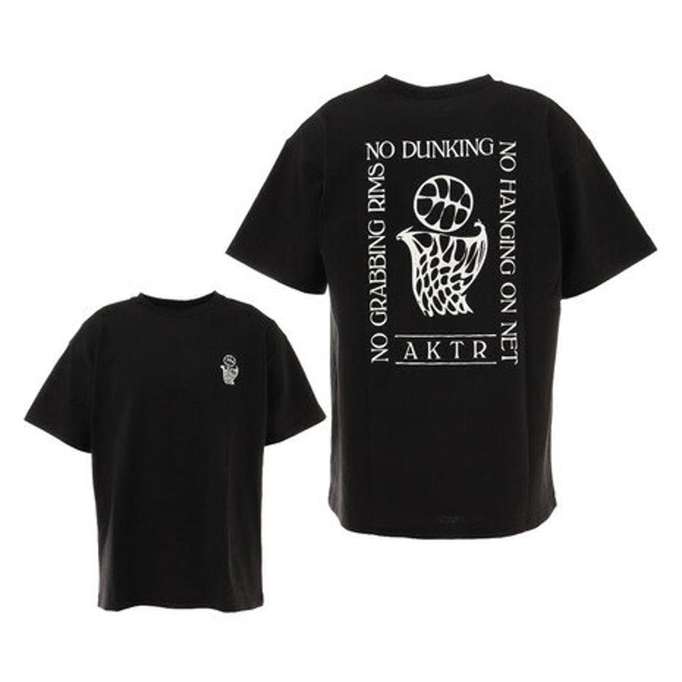 アクター(AKTR)(メンズ)NO DUNKING Tシャツ 121-006005 BK バスケットボールウェア