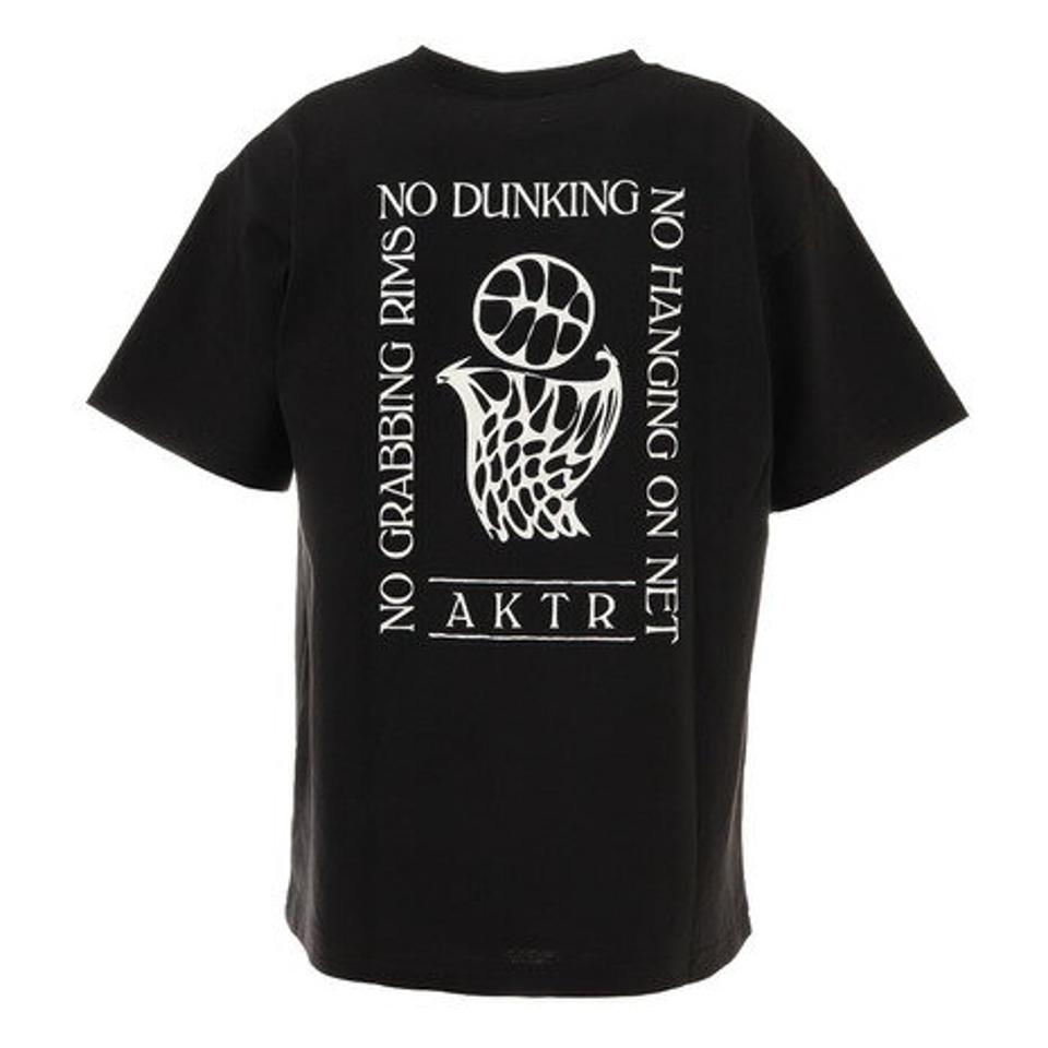 アクター(AKTR)(メンズ)NO DUNKING Tシャツ 121-006005 BK バスケットボールウェア