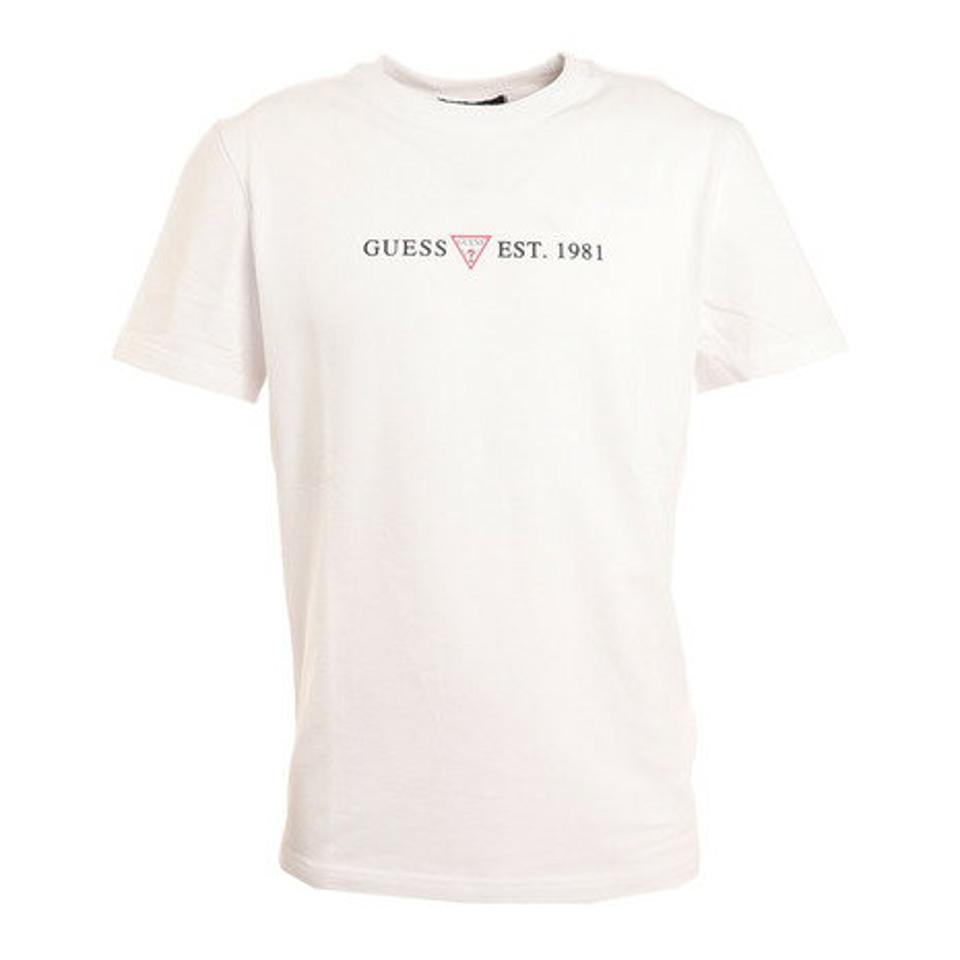ゲス(GUESS)(メンズ)ロゴプリント 半袖Tシャツ MM2K8432KWHT