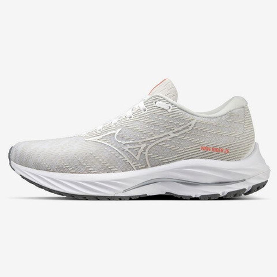 ミズノ（MIZUNO）（レディース）ランニングシューズ ウエーブライダー26 SW ホワイト J1GD220678 スニーカー ジョキング トレーニング 厚底 プレート