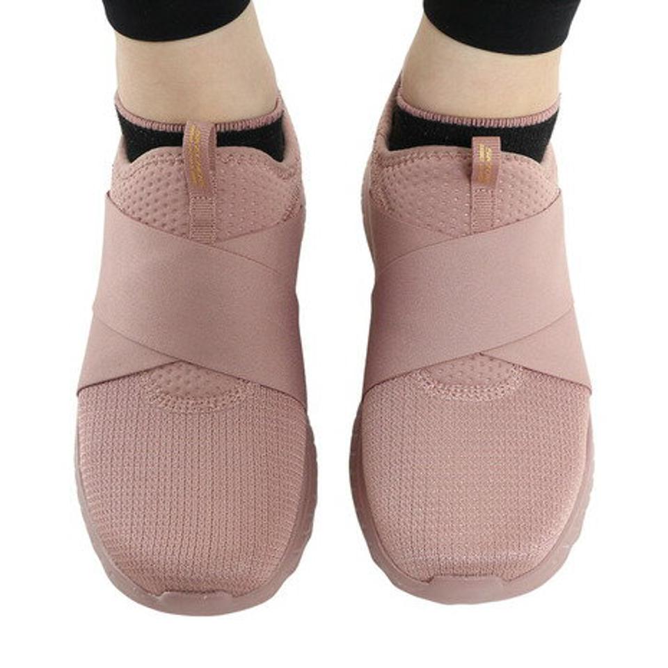 スケッチャーズ（SKECHERS）（レディース）カジュアル シューズ ボブス スクワッド カオス 2 シャイン ピンク 117221-BLSH スニーカー タウン 洗濯機洗い可