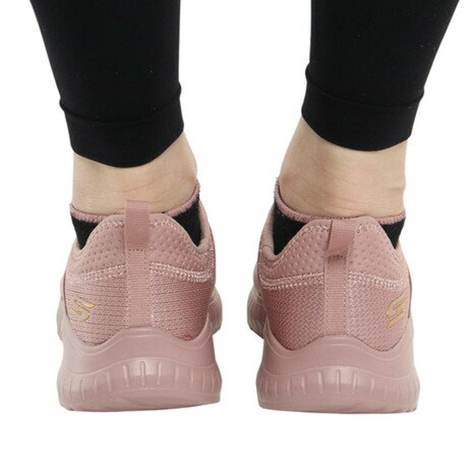 スケッチャーズ（SKECHERS）（レディース）カジュアル シューズ ボブス スクワッド カオス 2 シャイン ピンク 117221-BLSH スニーカー タウン 洗濯機洗い可